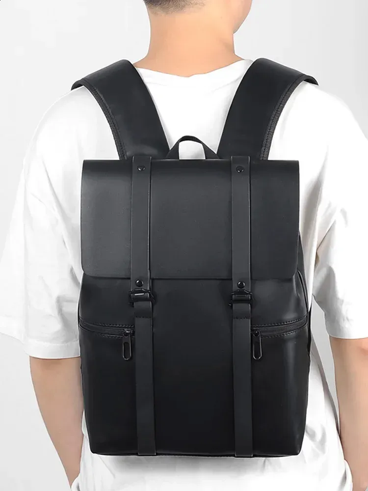 Zaino da uomo, zaino da giorno, borsa a tracolla, borsa per studenti, in pelle PU, per computer portatile, da viaggio, per lavoro, scuola, libri_voghion.com