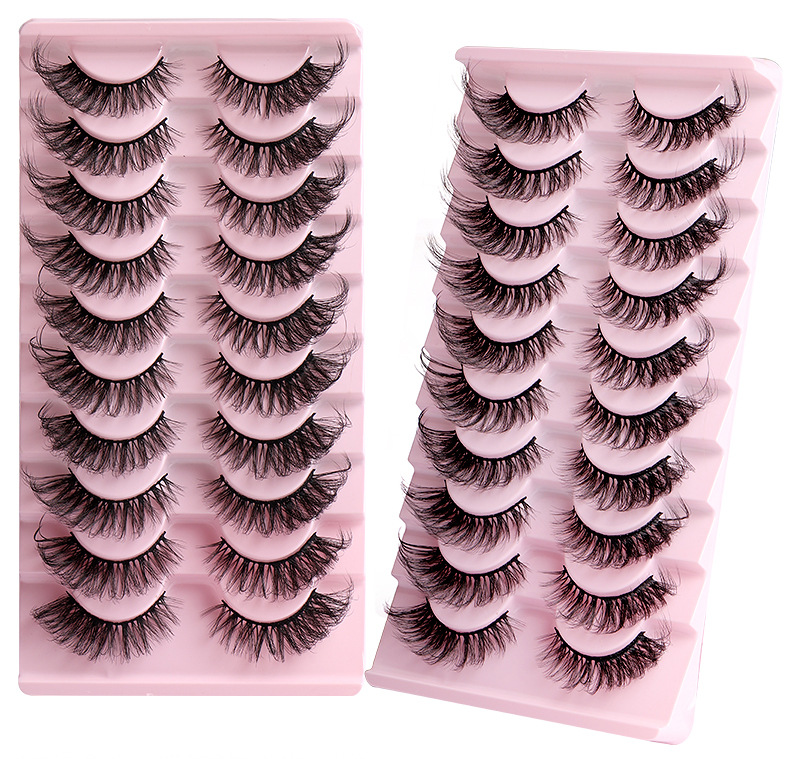 Ripsmepikenduste komplekt Kõrge mink EYELASH Mitmekihiline paks, FLuffy EYELASH 8D_voghion.com