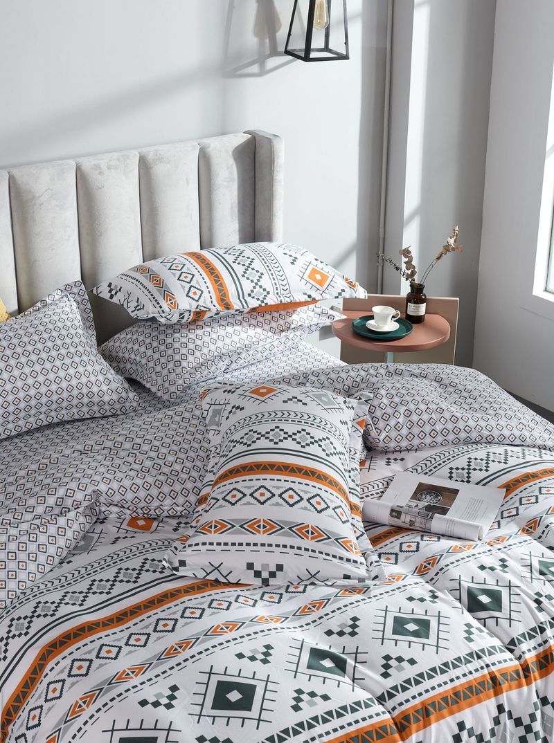 Bohemian Style Soft Material Three Piece Bedding Set Quilt Cover Duvet Cover Pillowcase_voghion.com