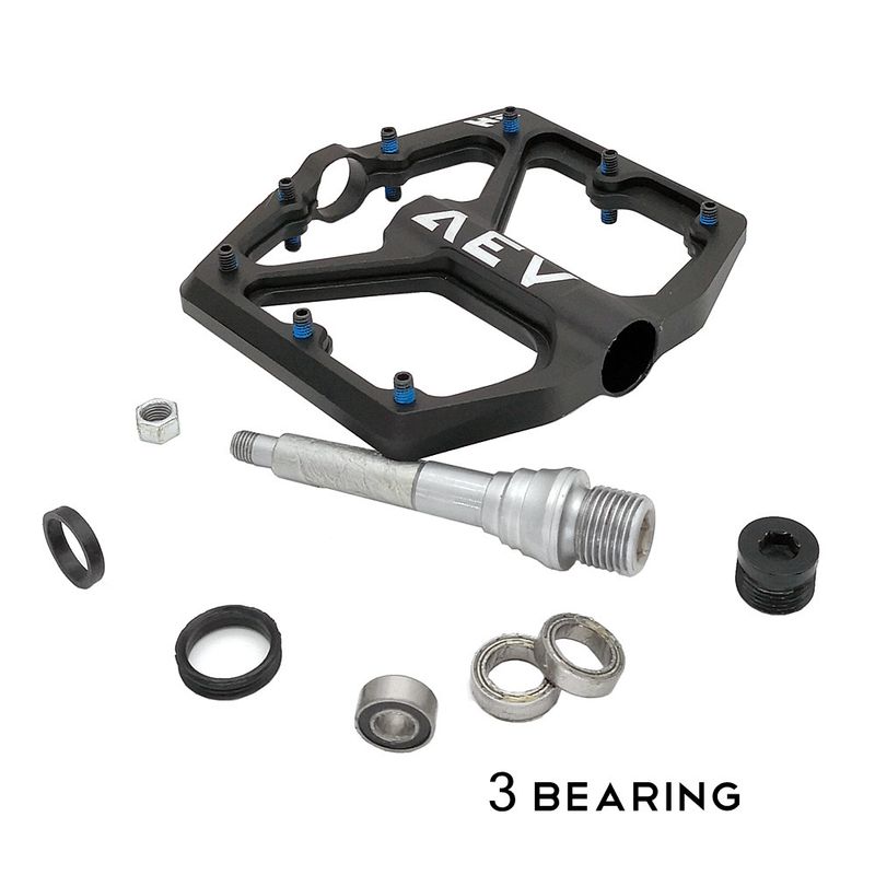 Pedales plegables para bicicleta de montaña SHANMASHI AEV con 3 rodamientos para escalada_voghion.com