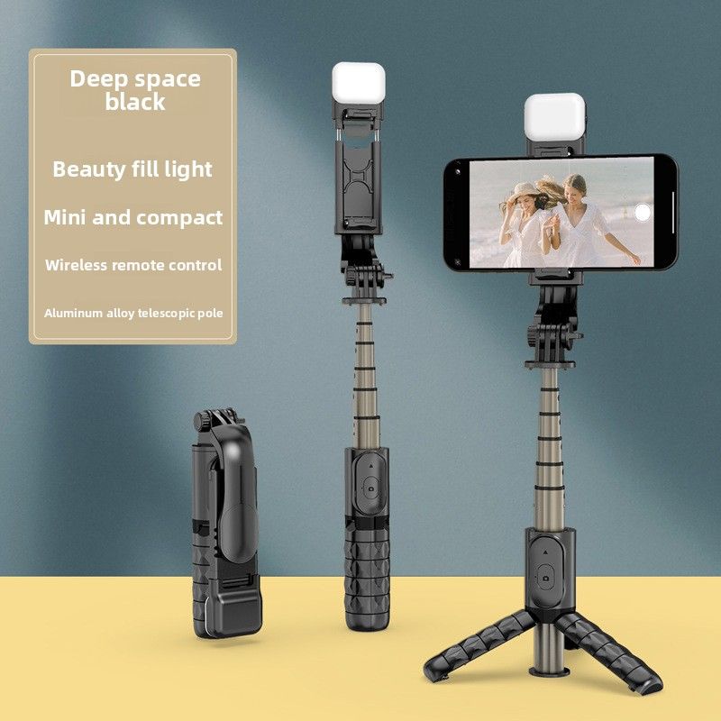 Mobile Phone Selfie Stick, Anti-shake, Retractable Bluetooth Selfie Device, Floor-to-ceiling Integrated Tripod, Live Broadcast Photo Holder._voghion.com