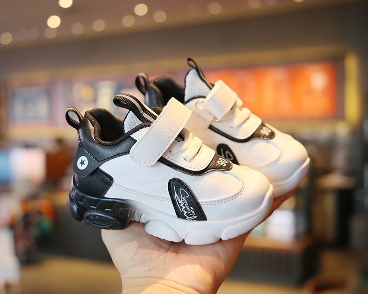 Nei wäiss Schong fir Jongen a Meedercher Puppelchersschong mat mëller Sohle fir Klengkanner_voghion.com