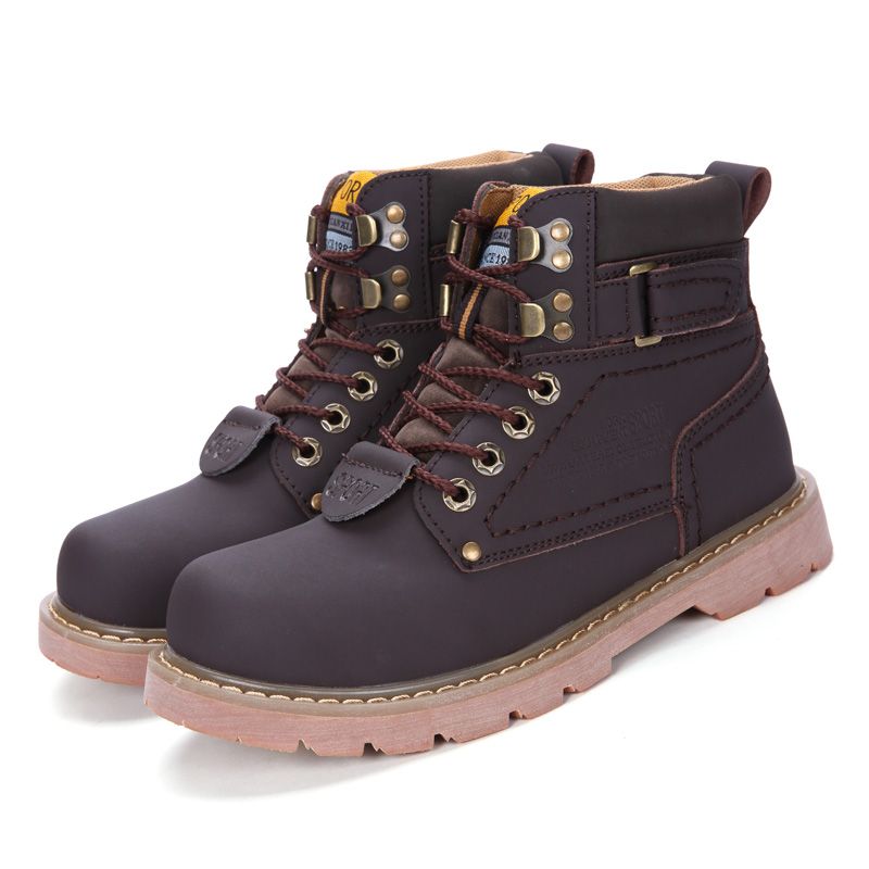 2023 New Men Leather High Top Fashion Winter Warm Snow shoes Ankle Boots Couple Unisex boots Women_voghion.com