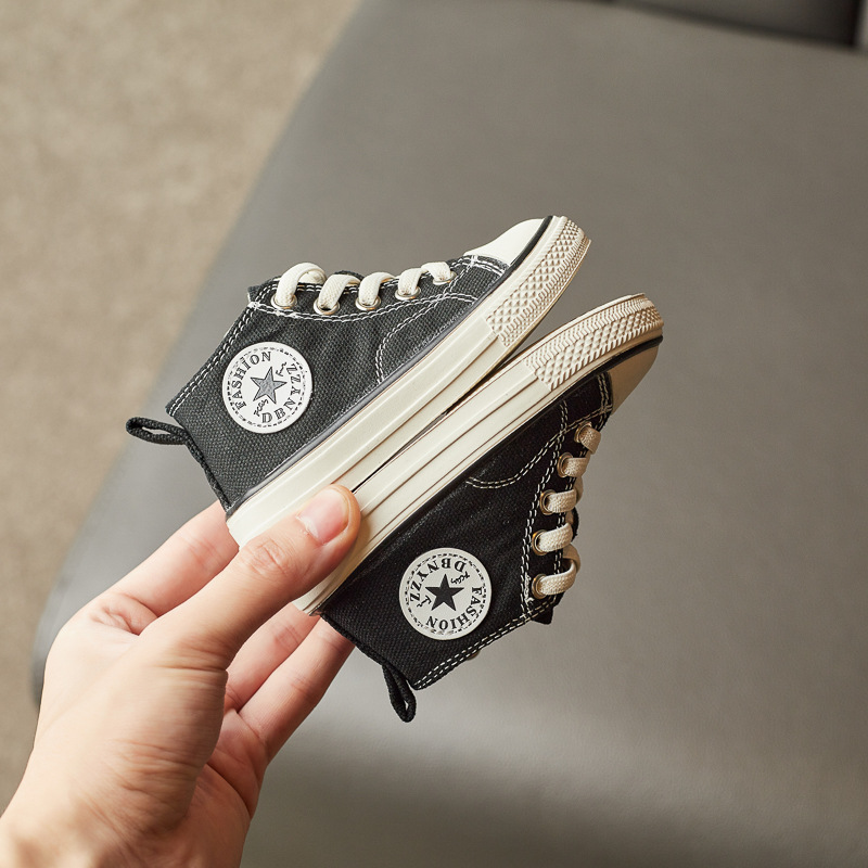 Baby-Segeltuchschuhe, Frühling und Herbst, für Babys, Kleinkinder, weicher Boden, rutschfest, Jahre alt, für Jungen und Mädchen, hohe lässige Schuhe_voghion.com