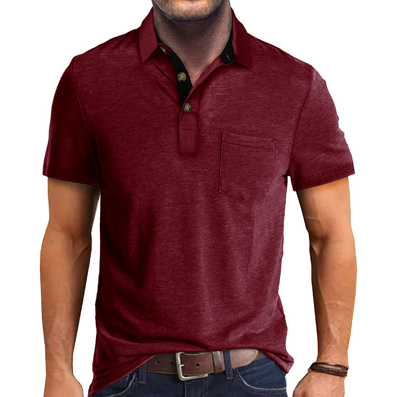 2024 sommar kortärmad t-shirt herr pikétröja Topp pikétröja_voghion.com