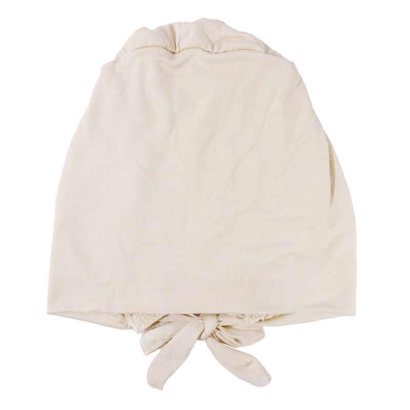 Adjustable Modal Elastic Bottoming Hat - Solid Color Head Covering Scarf With Rope & Lace (Breathable, Comfortable, Stretchy Headwear For Women)_voghion.com