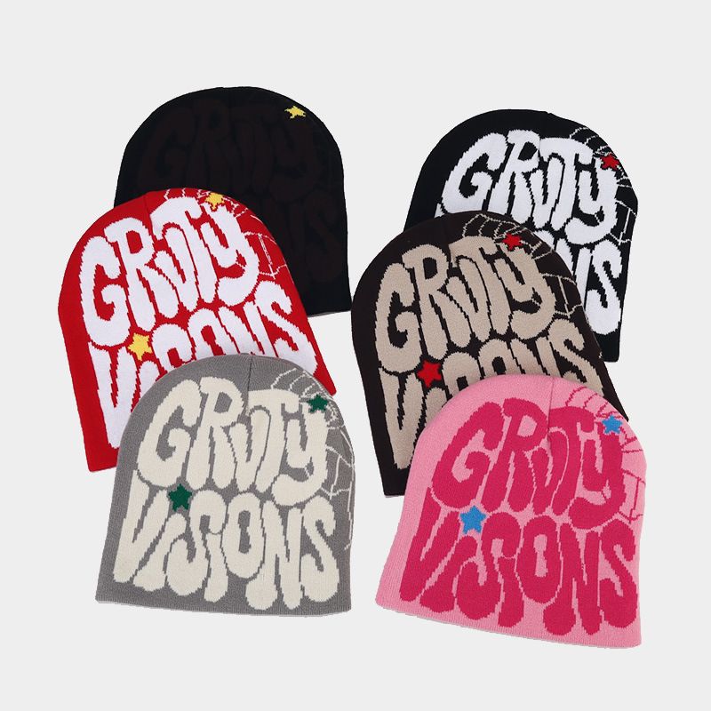 Winter Herbst gestrickte Wolle minus zwei Mütze Cargo Y2k Mütze für Männer Frauen Kanye Mützen Gorras Hombre Top halten warm Hut wind dicht_voghion.com