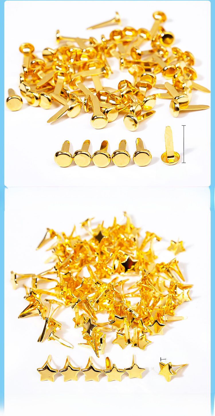 Chiodi doppi fatti a mano direttamente dalla fabbrica, chiodi rotondi colorati da due piedi, accessori decorativi per unghie ad angolo di pecora all'ingrosso_voghion.com