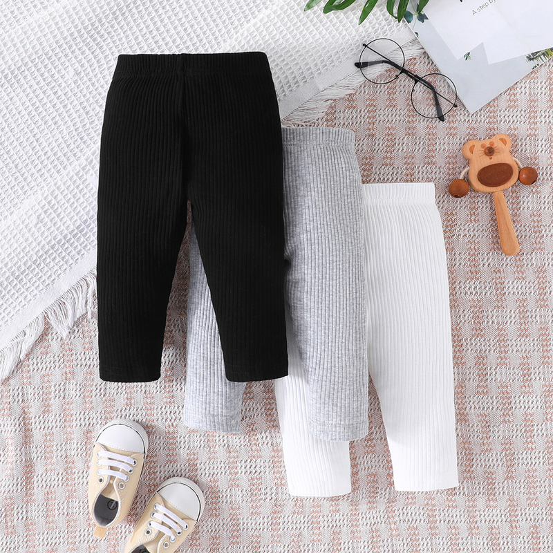 Mother&Kids Boys and girls baby pants three three-color combination casual pants set_voghion.com