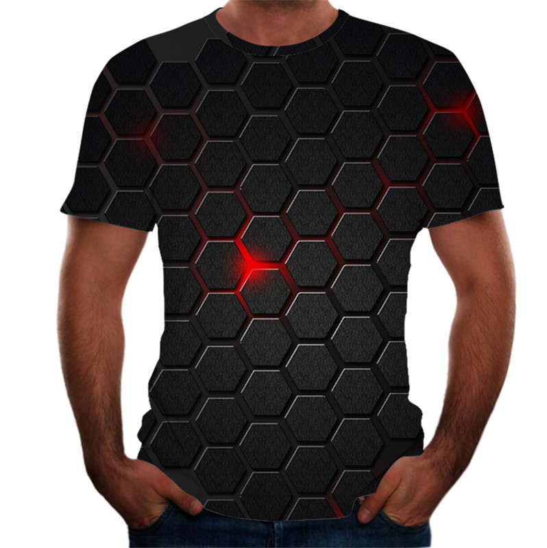 Jungen Kleidung Anime Harajuku Top Sommer 3D Mode Herren T-Shirt O Kragen Hemd Große Größe Streetwear_voghion.com