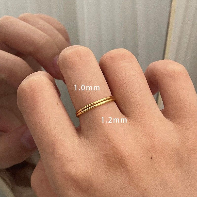 S Pure Silver Aperture 1.2MM1MM Thin Fashion Strip For Women Finger Joint Ring_voghion.com