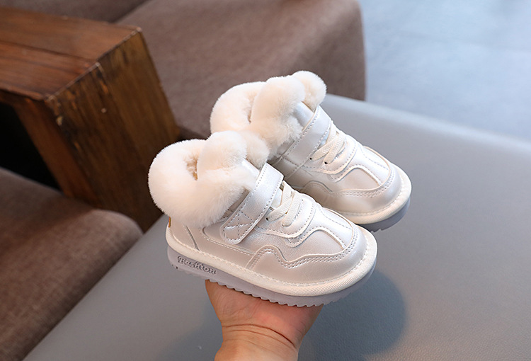 Scarponi da neve per bambini, scarpe per bambini, scarpe invernali in cotone, bambini di 5 anni, ragazze ispessite, neonati morbidi_voghion.com