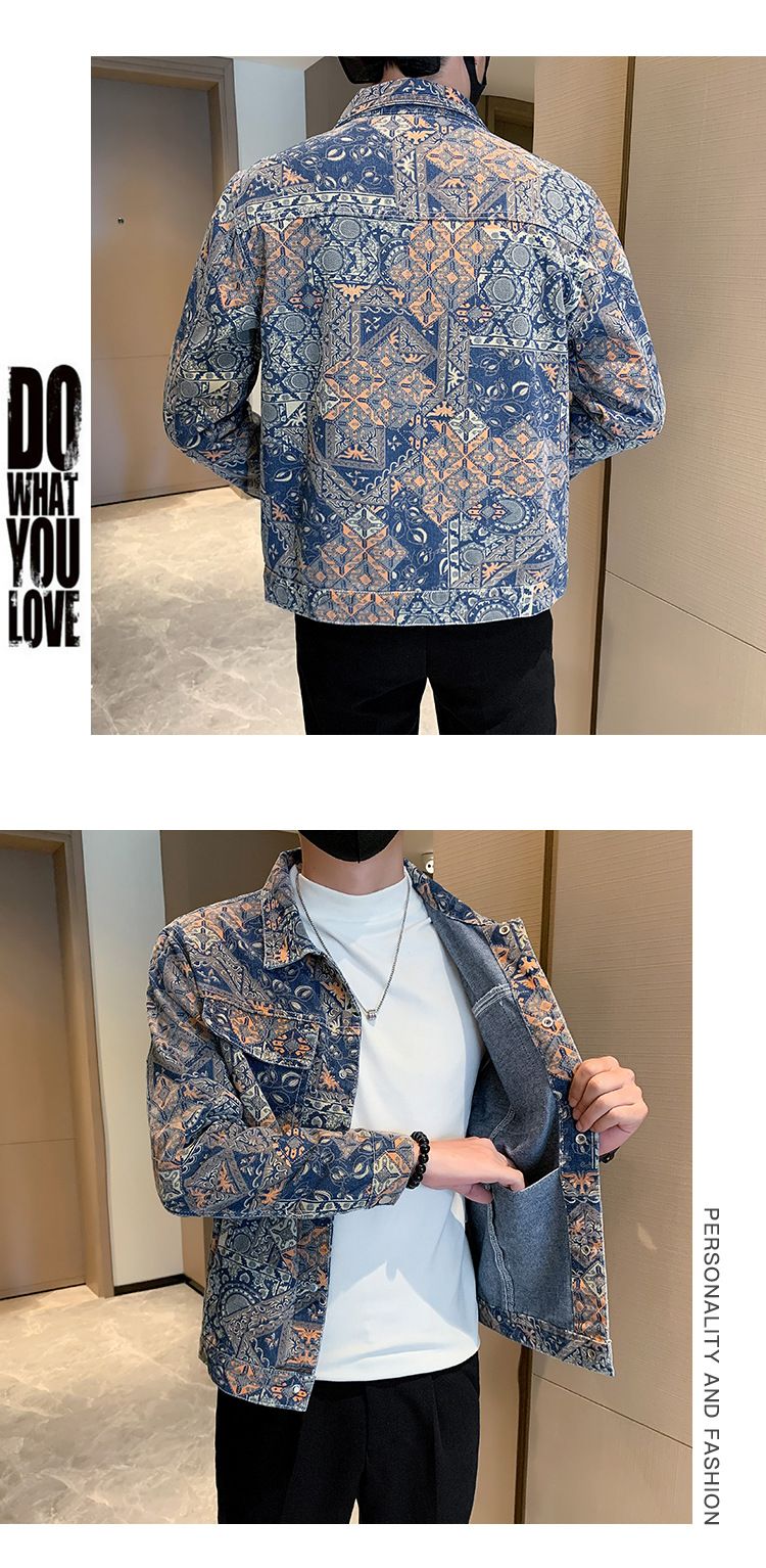 Men's Clothing Denim Jacket Youth Versatile Men's Fitted Large Size Jacket_voghion.com