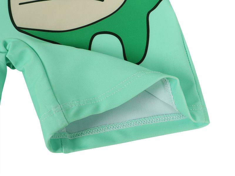 Mother & Kids summer children's clothing dinosaur print one-piece hooded swimsuit quick-drying breathable beach sunscreen baby swimsuit_voghion.com