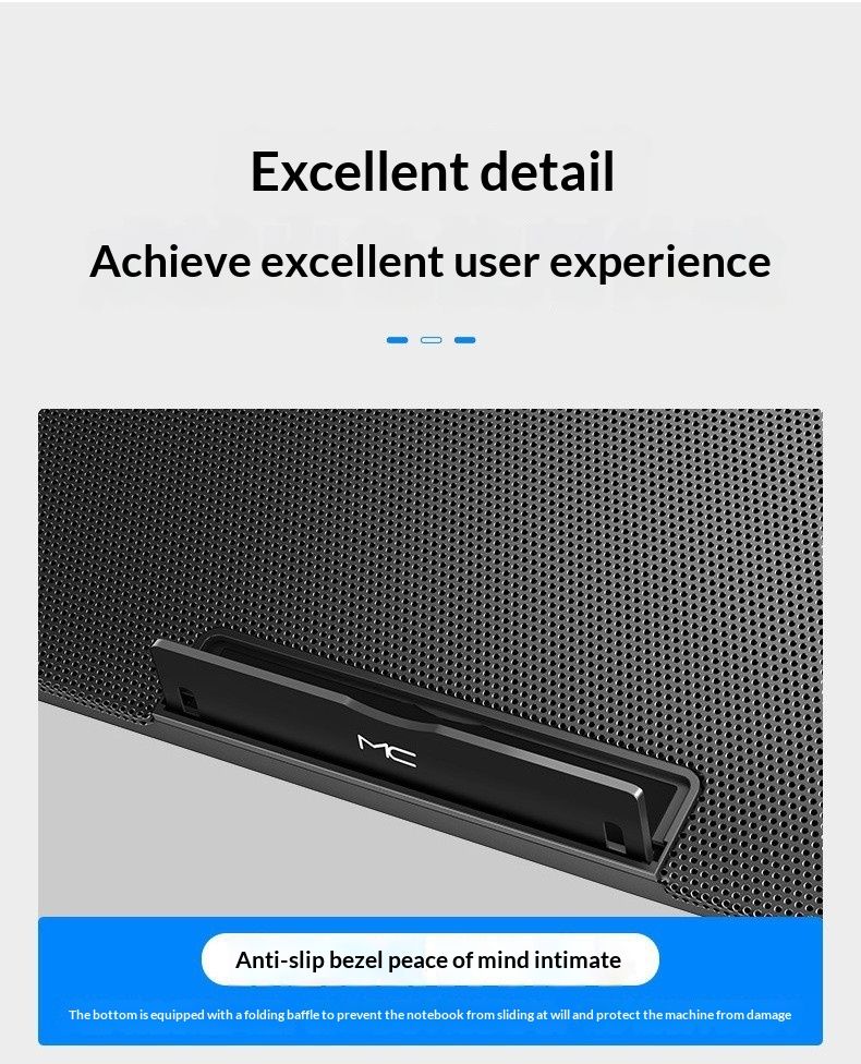 NeoGear Maicong Nosi Laptop-Kühlerständer, verstellbar, faltbar, Aufbewahrung, Luftkühlungsbasis für Desktop-Computer_voghion.com