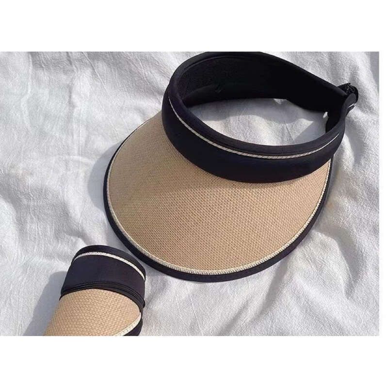 Cappello estivo da donna con tesa larga e bordo cavo, nuovo e multifunzionale_voghion.com