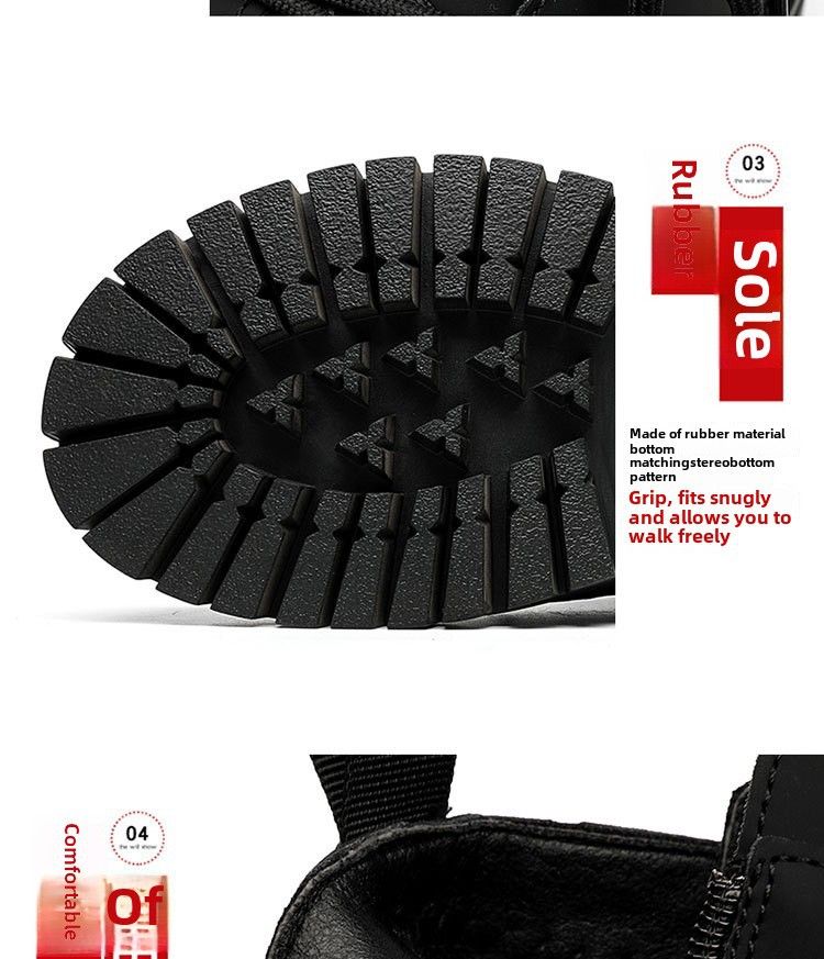 Martin stiefel männer Britischen stil high-top dicken boden höhe zunehmende werkzeug leder stiefel high-top motorrad mode stiefel 3305-R_voghion.com