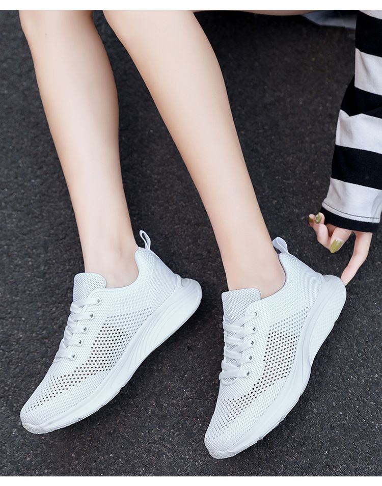 2024 Summer Thin Women's Comfortable, Breathable, Odor Hollow Single Mesh Anti slip Lightweight Daily Casual Shoes_voghion.com
