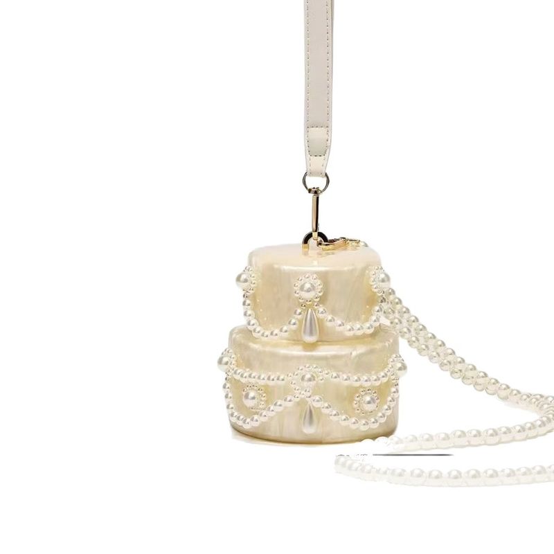 Women's Acrylic Heart Evening High-End Small Single Shoulder Crossbody Mini Clutch Chain Bag_voghion.com