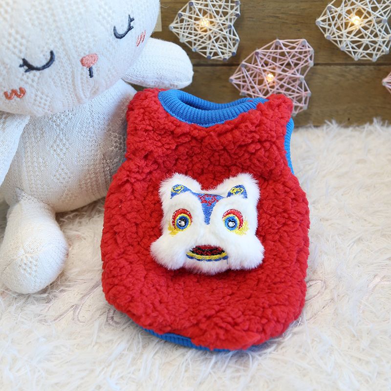 Petstyle Little Snow Leopard Bear Hund Niedliche Fleece-Kleidung für Welpen und Kätzchen, Neugeborene Katze_voghion.com