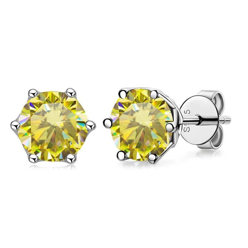 Tancise Gerçek 1 CT D Renk Moissanite Küpe Kadınlar İçin En İyi Kalite Sterg Sier Sparkg Düğün Takısı_voghion.com