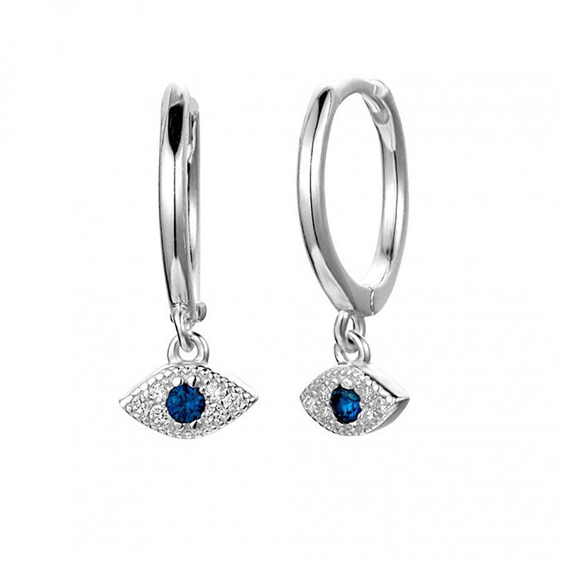 Sterling venus sier diabo eyeearrings para mulheres simples bonito zircão orelha fivela retro jóias atacado_voghion.com