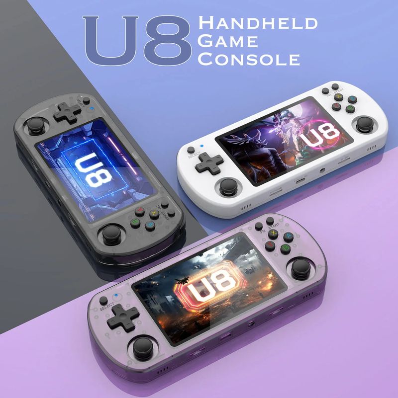 Neu U8 Spielkonsole Open Source Linux System High-definition Großen Bildschirm Handheld Arcade_voghion.com
