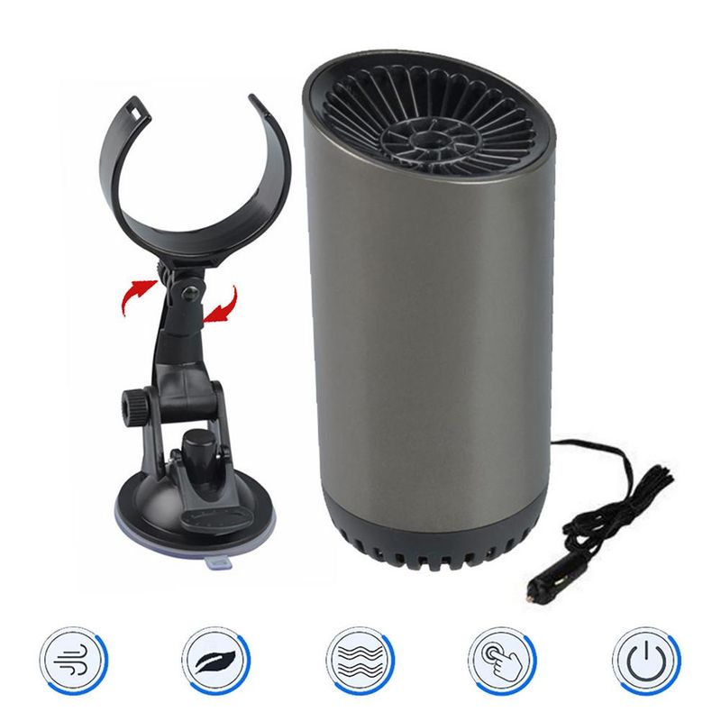 12V 150W Cup Shape Heater Fast Heating Fan Portable Adjustable Windshield Deing Defroster For Car Accessories_voghion.com