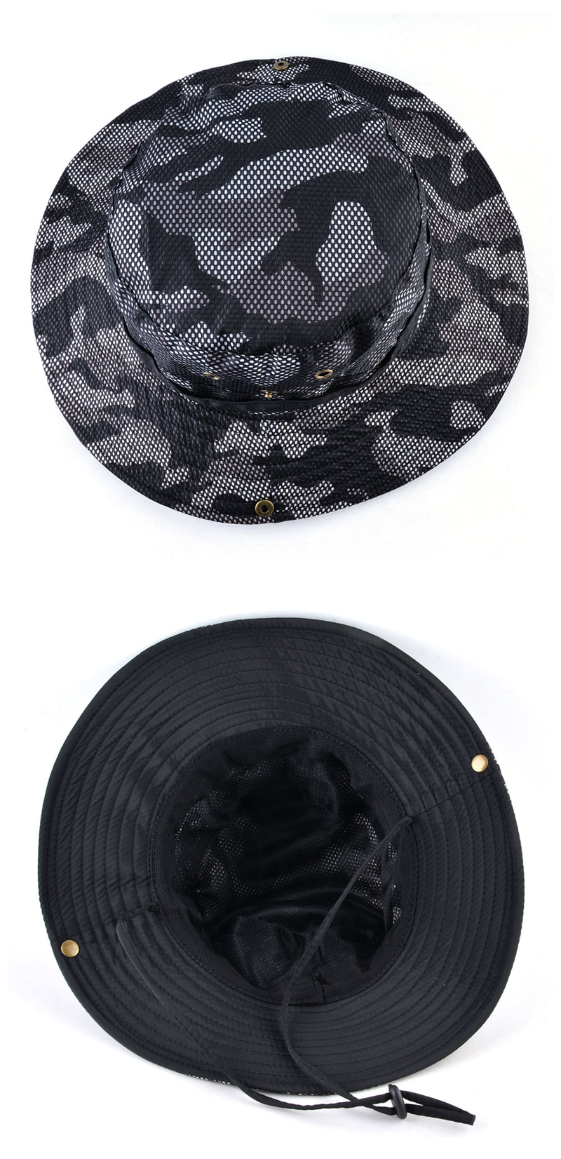 Solid color sun hats for men Outdoor Fishing cap Wide Brim Anti-UV beach caps women Bucket hat Summer Hiking camping_voghion.com