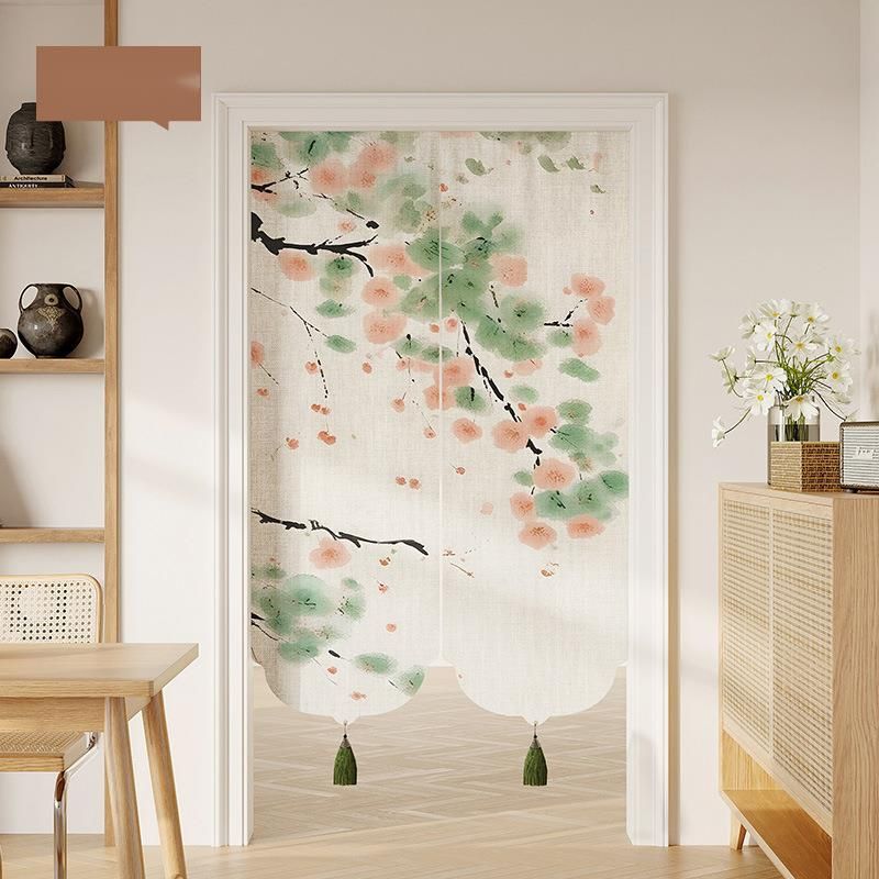 Leichter Luxus im chinesischen Stil für Schlafzimmer, Heimgebrauch, Teestube, Sichtschutz, Trennwand, Badezimmertür ohne Bohren_voghion.com
