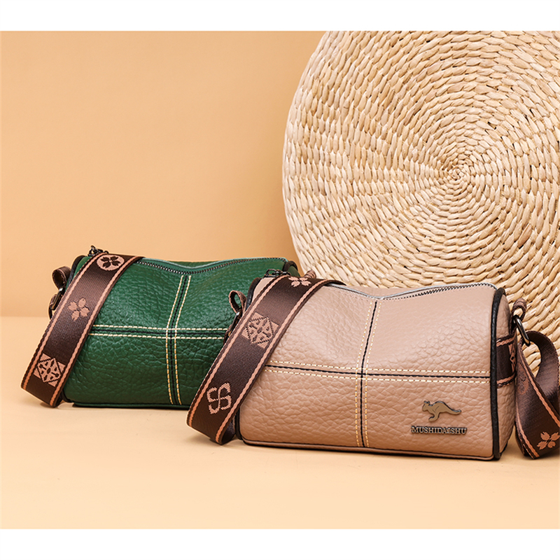 Designer Solide Echtleder Kleine Handtasche Weibliche Messenger Tote Sac Hochwertige Kuh Leder Schulter Umhängetasche_voghion.com