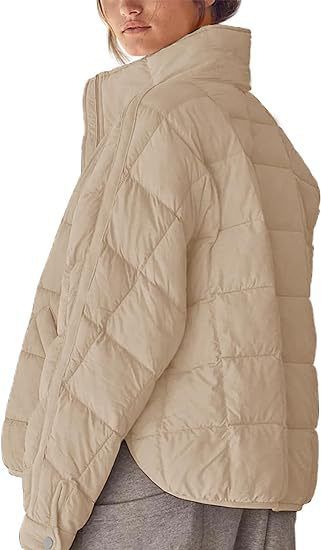 Women's Clothing Lightweight Zipper Compressible Cotton Short Warm jacket Jacket_voghion.com