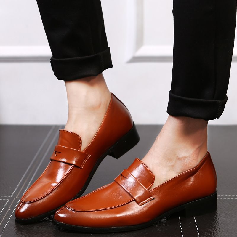 Lefu Wenzhou Leder Freizeitschuhe für Herren_voghion.com