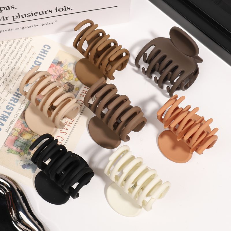 Fermaglio per capelli a forma di artiglio piccolo in stile coreano - Fermaglio a forma di squalo con 4 stecche per la parte posteriore della testa - Accessorio versatile ed elegante per capelli con coda di cavallo alta_voghion.com