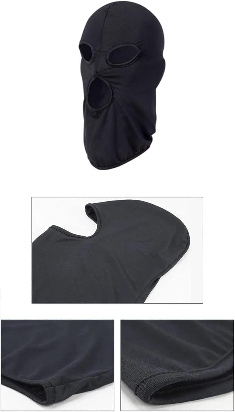 3-Loch-Vollgesichtsmaske, Damen und Herren, dünne Sturmhaube, Gesichtsmaske für Motorrad, Fahrrad, Jagd, Radfahren, Mütze, Ski_voghion.com
