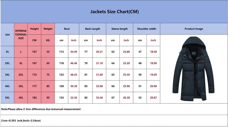 Men's Clothing Winter Men's Cotton Coat Couple Long Thick Warm Hooded Simple Fashion Youth Trend Coat_voghion.com