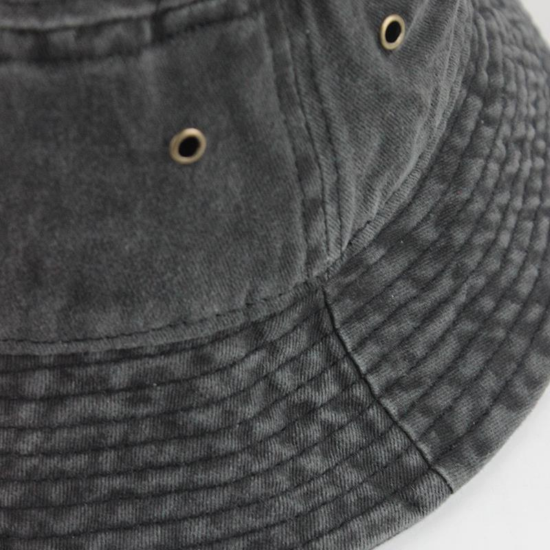 Moda Moda Yıkanmış Kot Düz Vintage Kova Şapkalar Bayan Erkek İlkbahar Yaz Sonbahar Panama Balıkçı Şapka Şapka Kadınlar Erkekler İçin_voghion.com