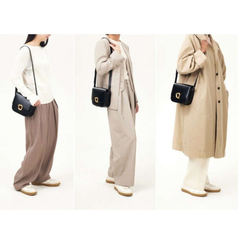 Neue, mittelgroße, quadratische Umhängetasche aus der Tofu Reset-Serie_voghion.com