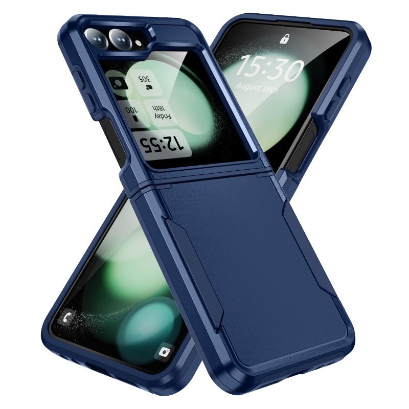 Elektroplatéiert Plastik Hard Shell Telefon Case fir Samsung Galaxy Z Flip 6 5 4 Flip6 Flip5 Flip4 Fall Präventioun Shockproof_voghion.com