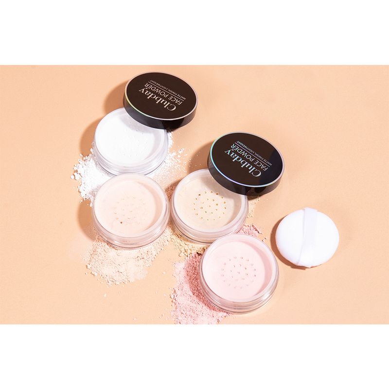 Powder Clubday Gesichts-Concealer-Make-up, Ölkontrolle, Fixierpuder, matt, langanhaltend, schweißfest, Nude-Make-up, Konturpuder, loser Puder_voghion.com