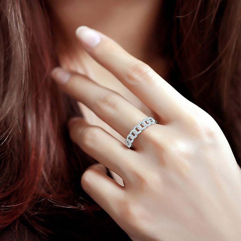 Xiancan Jewelry 2022 New Interlocking S Silver Ins Style Cuban Women's Rings_voghion.com
