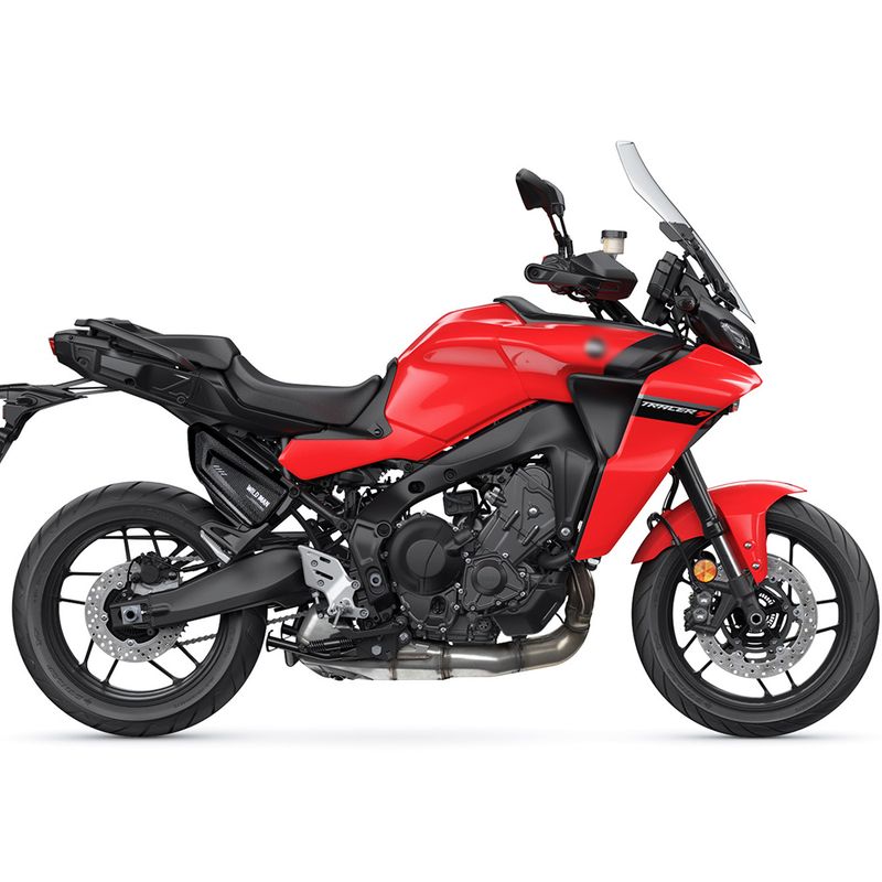 Tracer 9 GT Tracer 900GT -moottoripyörään modifioidulle sivulaukulle vedenpitävä kolmiosivulaukku kova Tracer9 gt Lisävarusteet_voghion.com