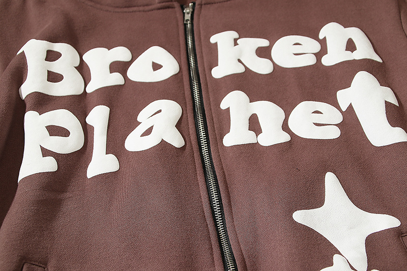 Herren Kapuzenpullover mit Buchstaben-Reißverschluss und lässigem lockeren Mantel_voghion.com