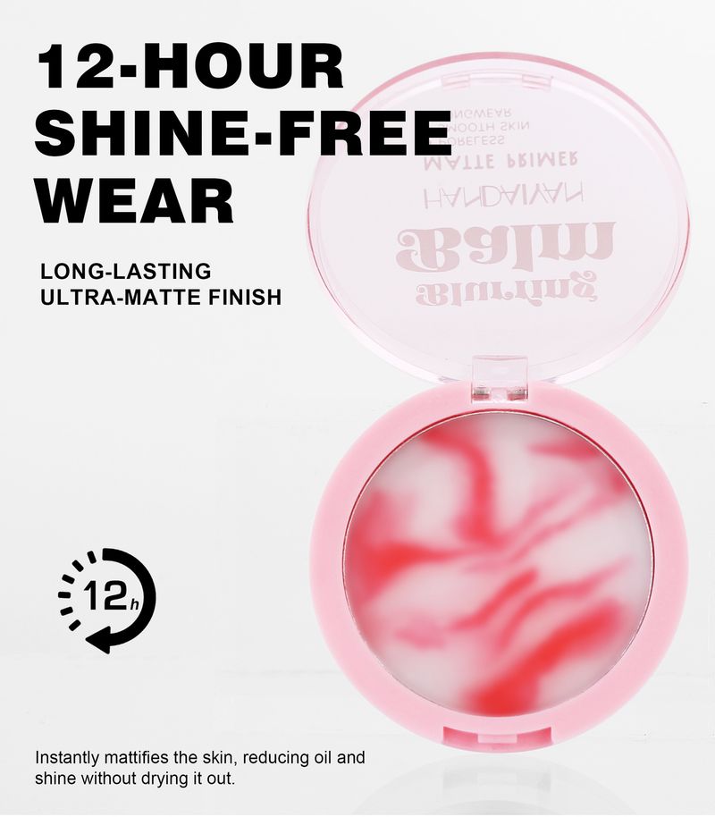 Fixiercreme mit Puderquaste Wasserfestes Öl Control Puder Creme zum Verbergen der Poren nicht entfernendes Make-up Puderfreier Puder_voghion.com