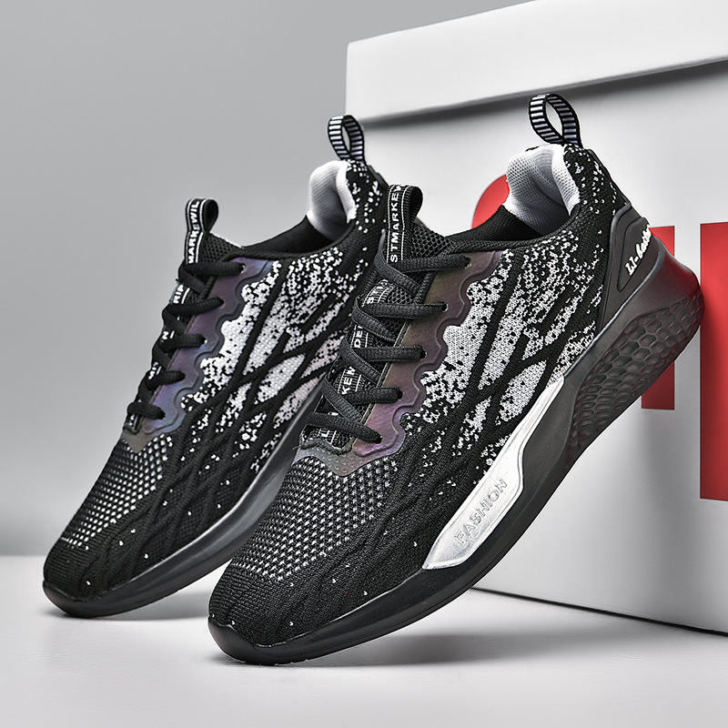 Scarpe da corsa sportive casual ultraleggere alla moda da uomo in rete primaverile_voghion.com