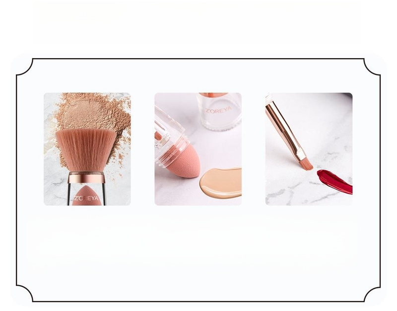 3-in-1 Soft Makeup Brushes Set Eyeliner Eye Shadow Brush Cosmetic Foundation Blush Powder Blending Beauty Makeup Tool_voghion.com