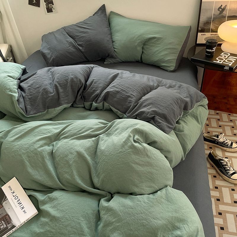 Class A Maternity Grade Ultra-Soft Brushed Cotton Bed Naked Sleeping, Four-Piece Set, Suitable For All Seasons,_voghion.com