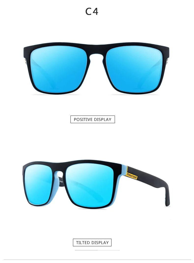 Oculos Masculino Custom Made Miopia Meno Occhiali da sole polarizzati con lente quadrata a montatura intera Sportivi a specchio colorati_voghion.com