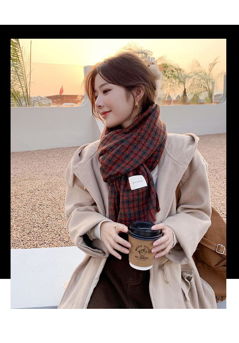 Nuove sciarpe per le donne, piccoli mulini a vento alla moda, sciarpe calde e lussuose per l'autunno e l'inverno, sciarpe scialle e collane_voghion.com