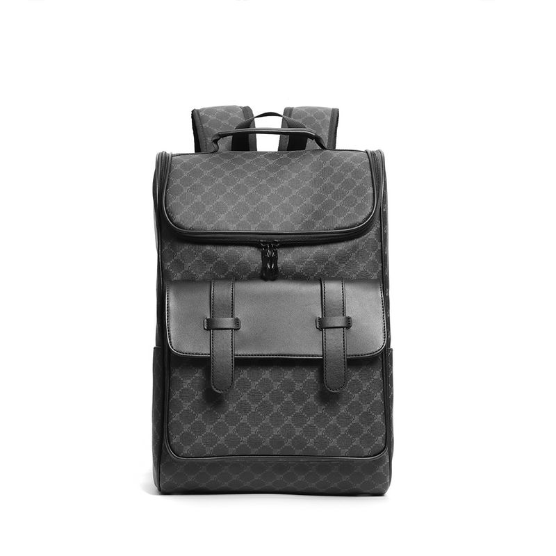 Designer Trendy Brand Fashionable And Classic Checkerboard Printed Large Capacity Backpack, Men's Computer File Backpack_voghion.com